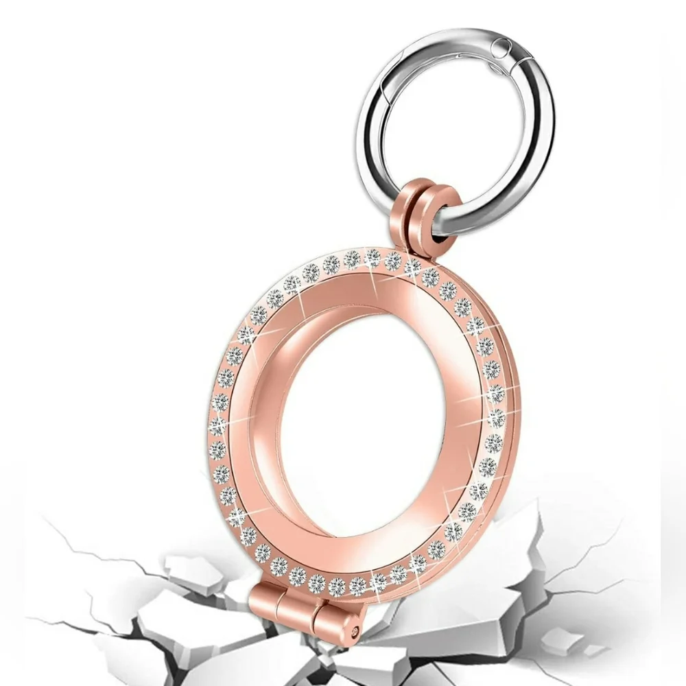Bling Metal Case Compatible with Apple New AirTag 2021